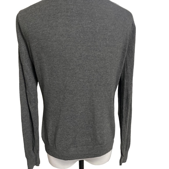 Women's Merona Cardigan Beaded Sweater M Gray - Picture 3 of 6